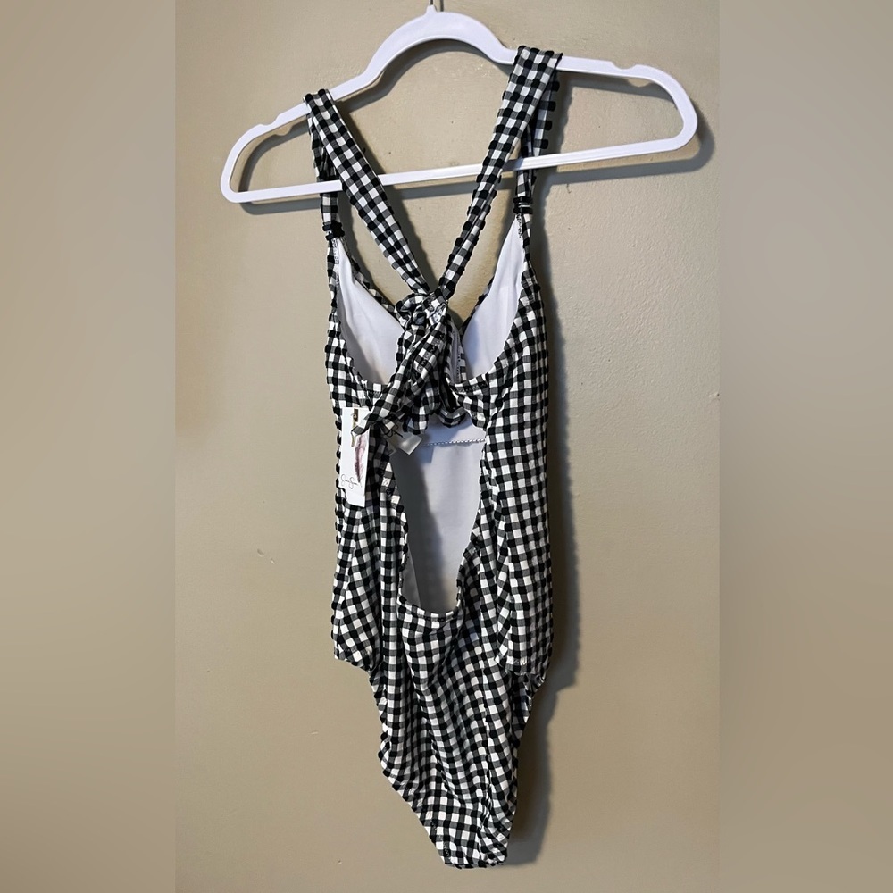 Jessica Simpson Countryside Checkered One Piece Swimsuit NEW - Picture 6 of 9